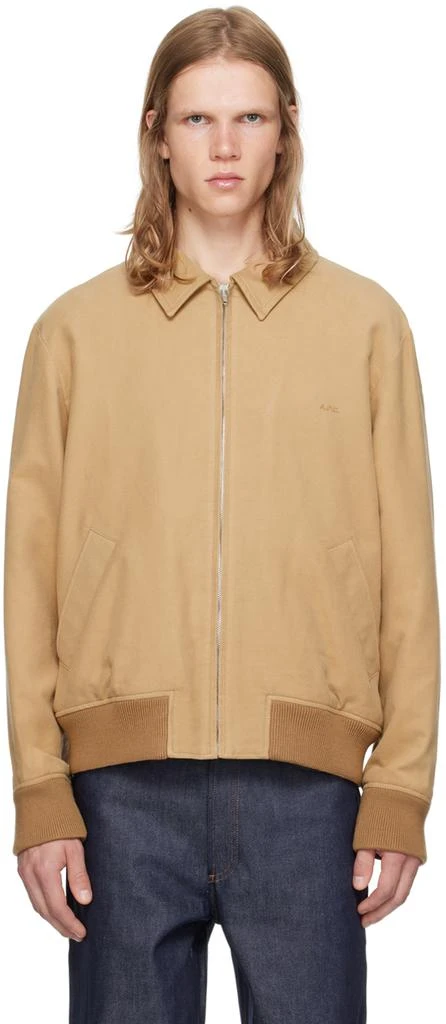 A.P.C. Tan Gilles Bomber Jacket 1