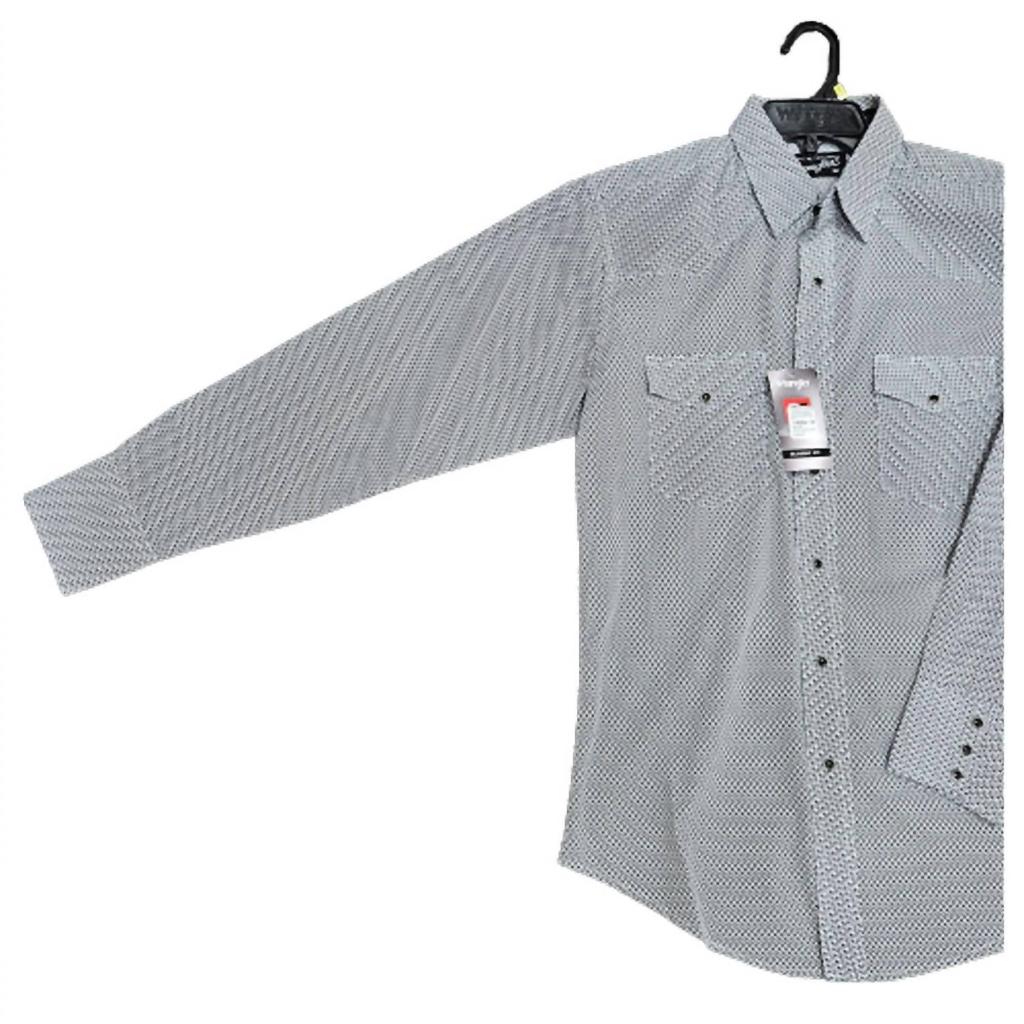 Wrangler Wrangler - Men's Silver Edition Long Sleeve Western Snap Shirt