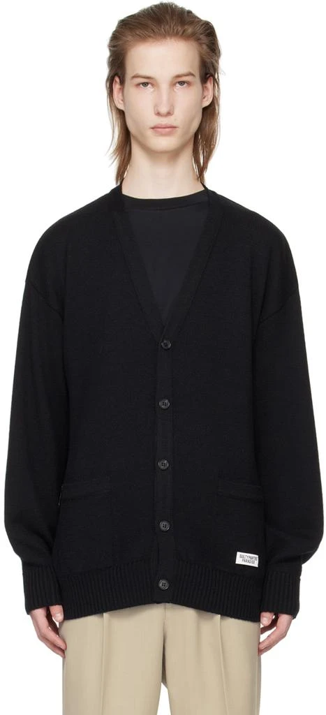 Wacko Maria Black Buttoned Cardigan 1
