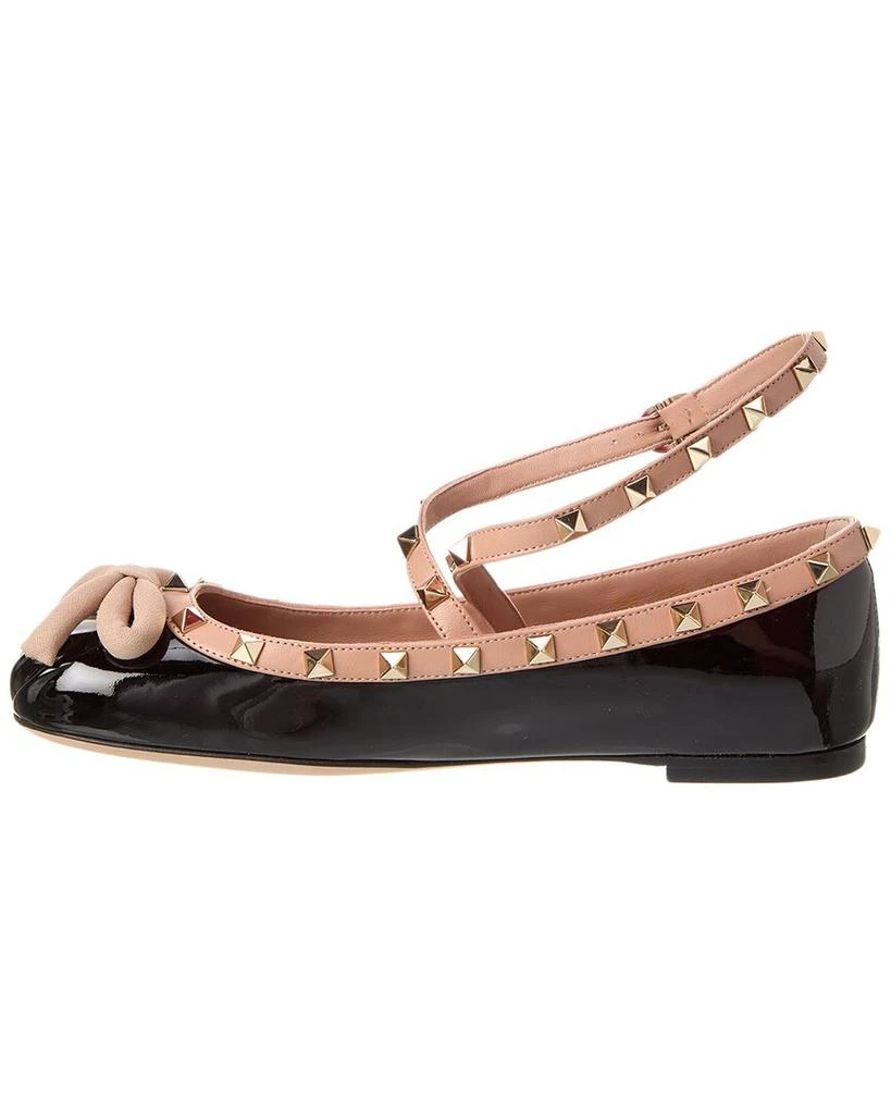 Valentino Rockstud Patent Ballerina Flat 2