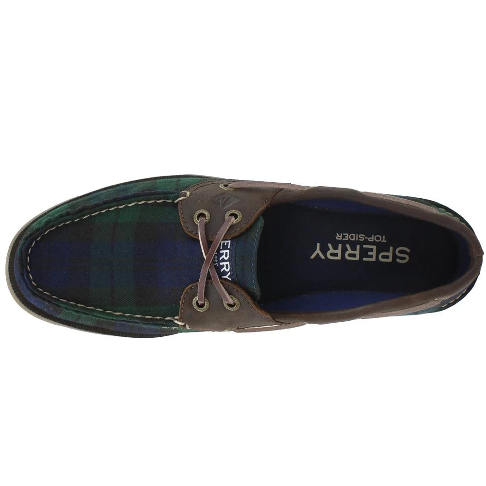 Sperry Leeward 2 Eye Cross Plaid Boat Shoes 4