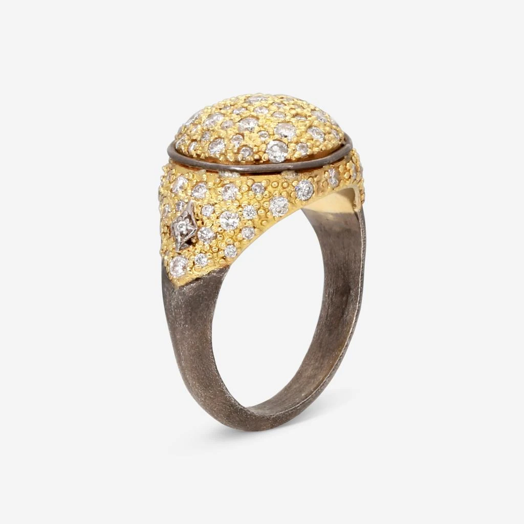 Armenta Armenta Old World 18K Yellow Gold & Blackened Sterling Silver Ring Sz. 6.5 17899 1