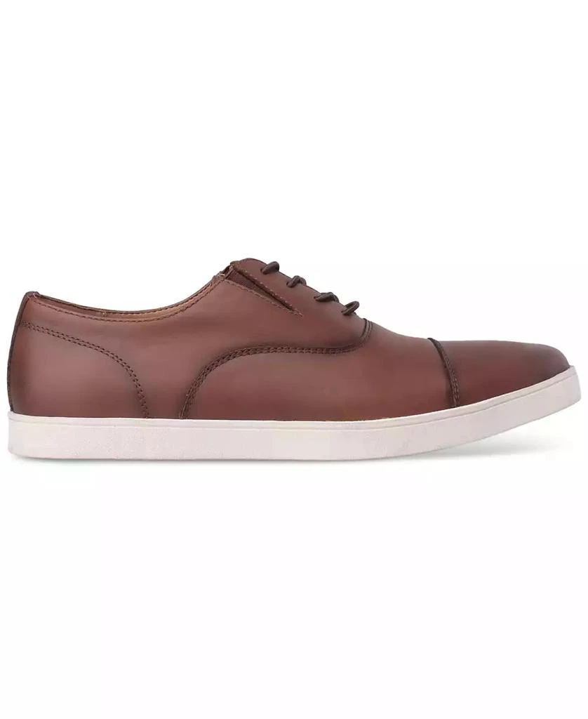 Alfani Men
s Callowayy Leather Lace-Up Cap-Toe Sneakers, Exclusively at Macy
s 2