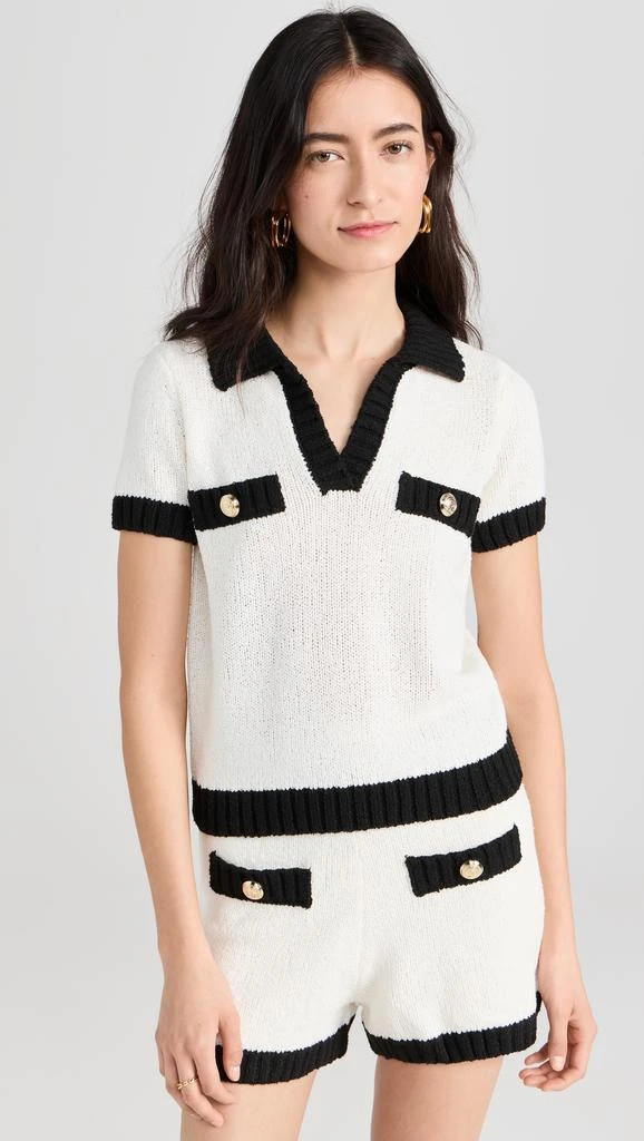 Endless Rose Crochet Knit Collared Top 6