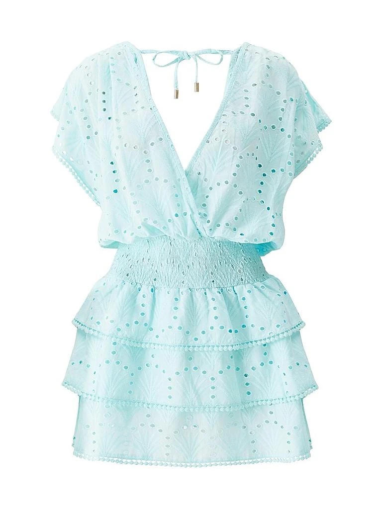 MELISSA ODABASH Jess Eyelet Cotton Minidress 1