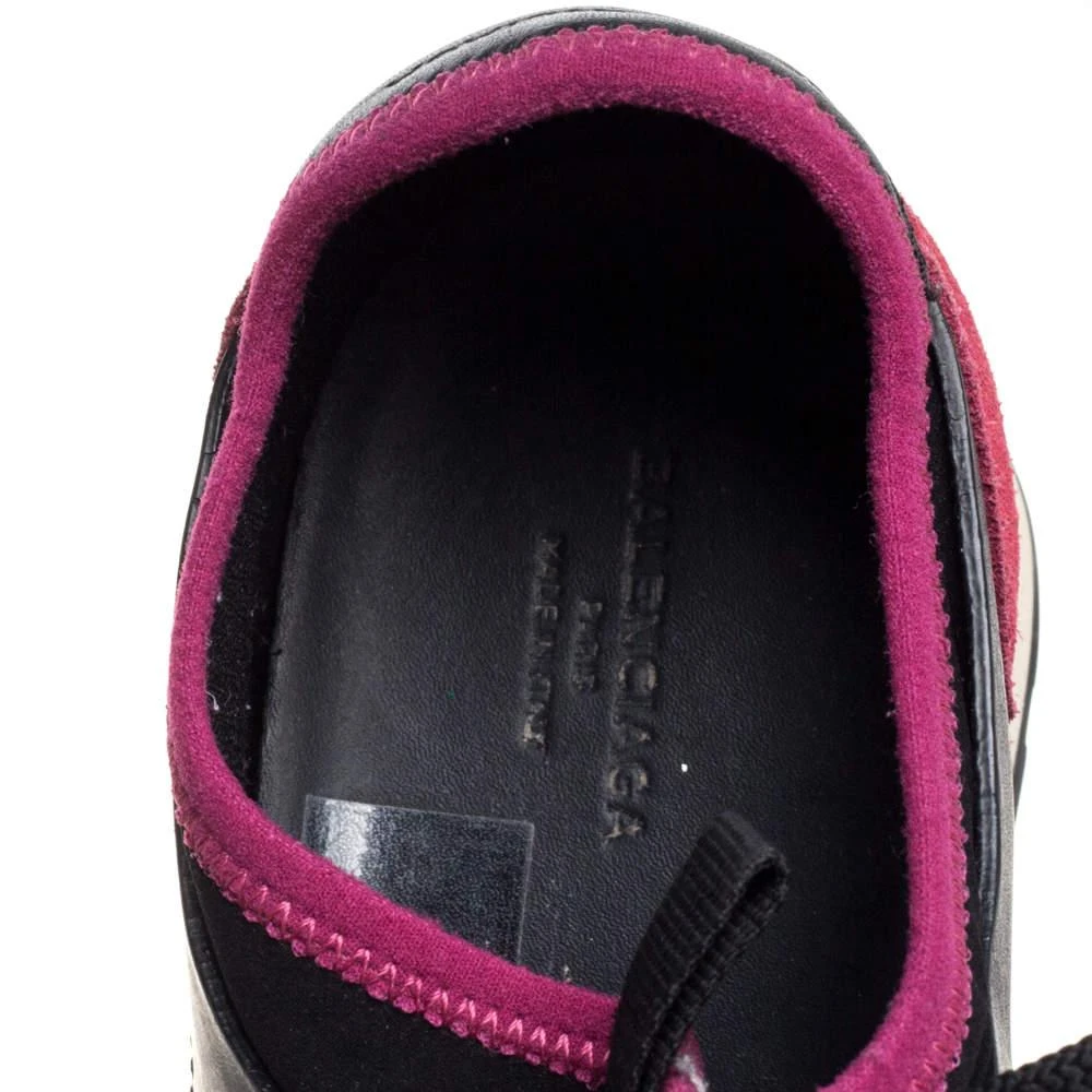 Balenciaga Balenciaga Black/Pink Leather And Mesh Race Runner Low Top Sneakers Size 37 7