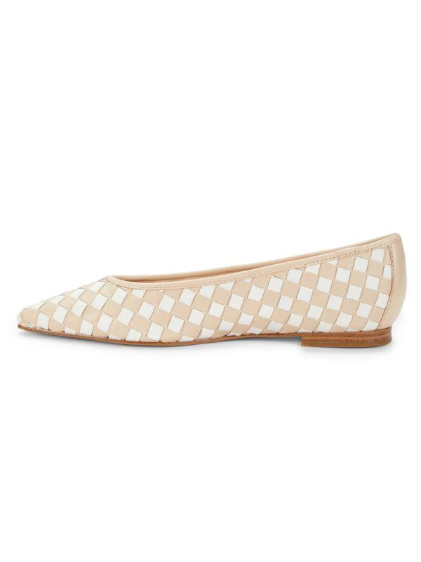 Marc Fisher Damaria ​Two-Tone Woven Leather Ballet Flats 4
