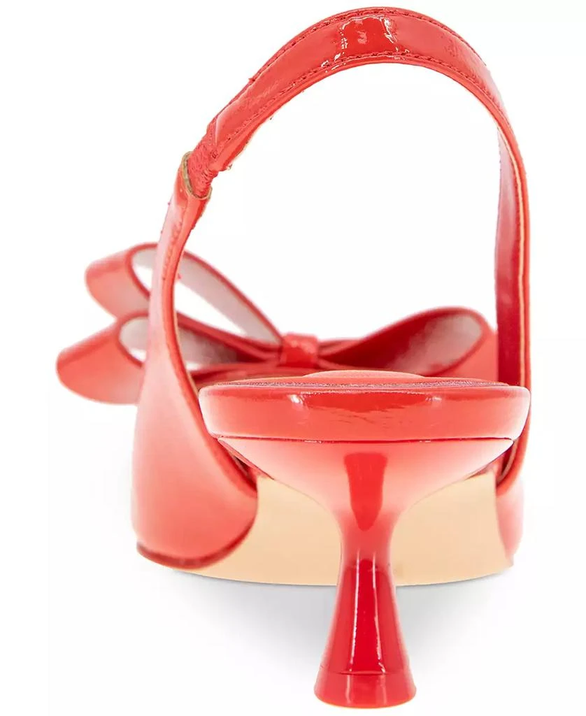 BCBG Women's Kasti Slingback Kitten-Heel Bow Pumps 3