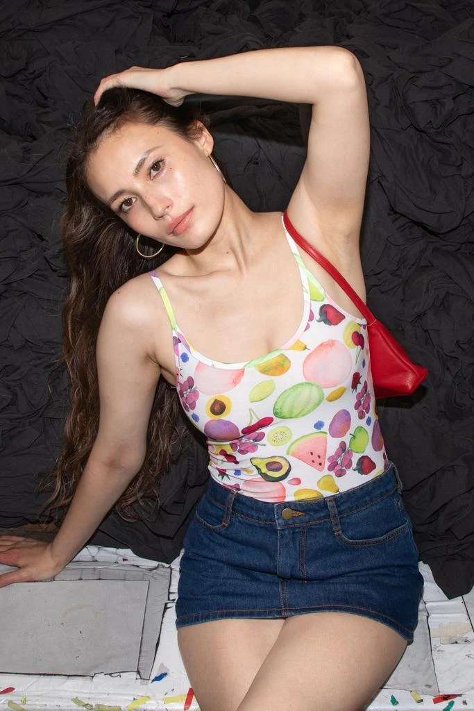 Los Angeles Apparel RPL3011P-X - Printed Poly Spandex Tear Drop Tank Top 9