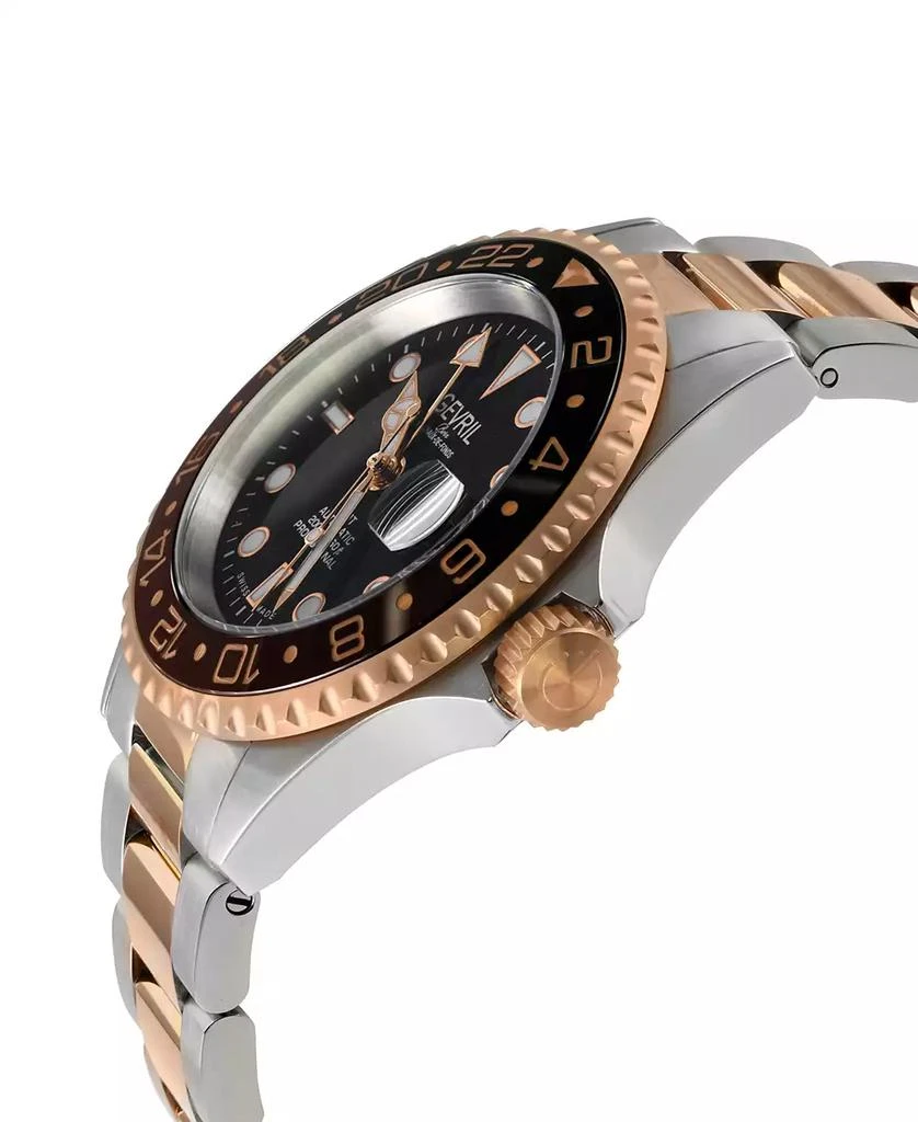 Gevril Men's Wall Street Swiss Automatic Two-Tone Stainless Steel Watch 2