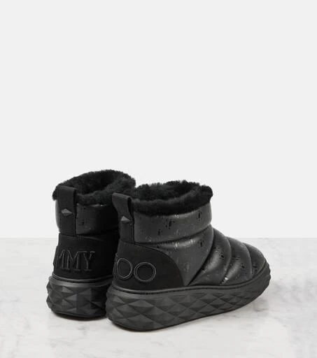 Jimmy Choo Xan shearling-lined leather snow boots 2