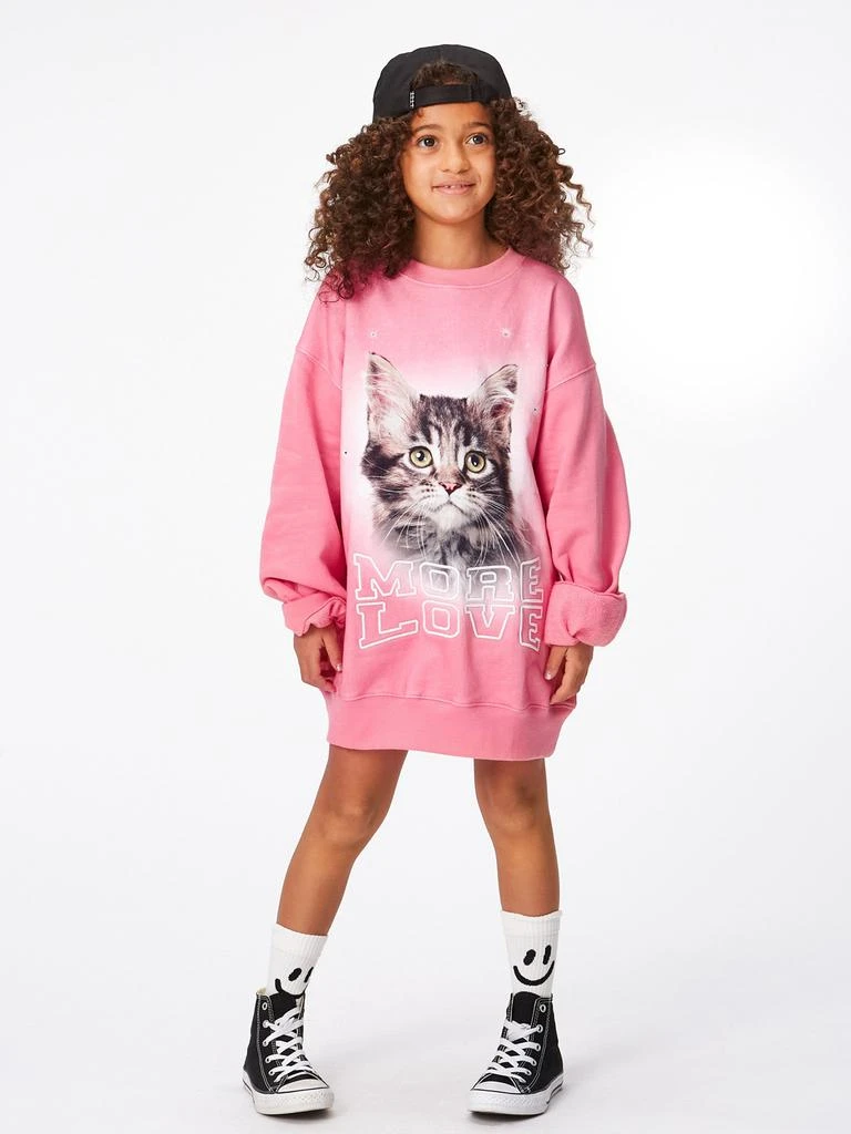 Shop Molo Girls Be Happy Sweatshirt in Pink on Sale at BeyondStyle