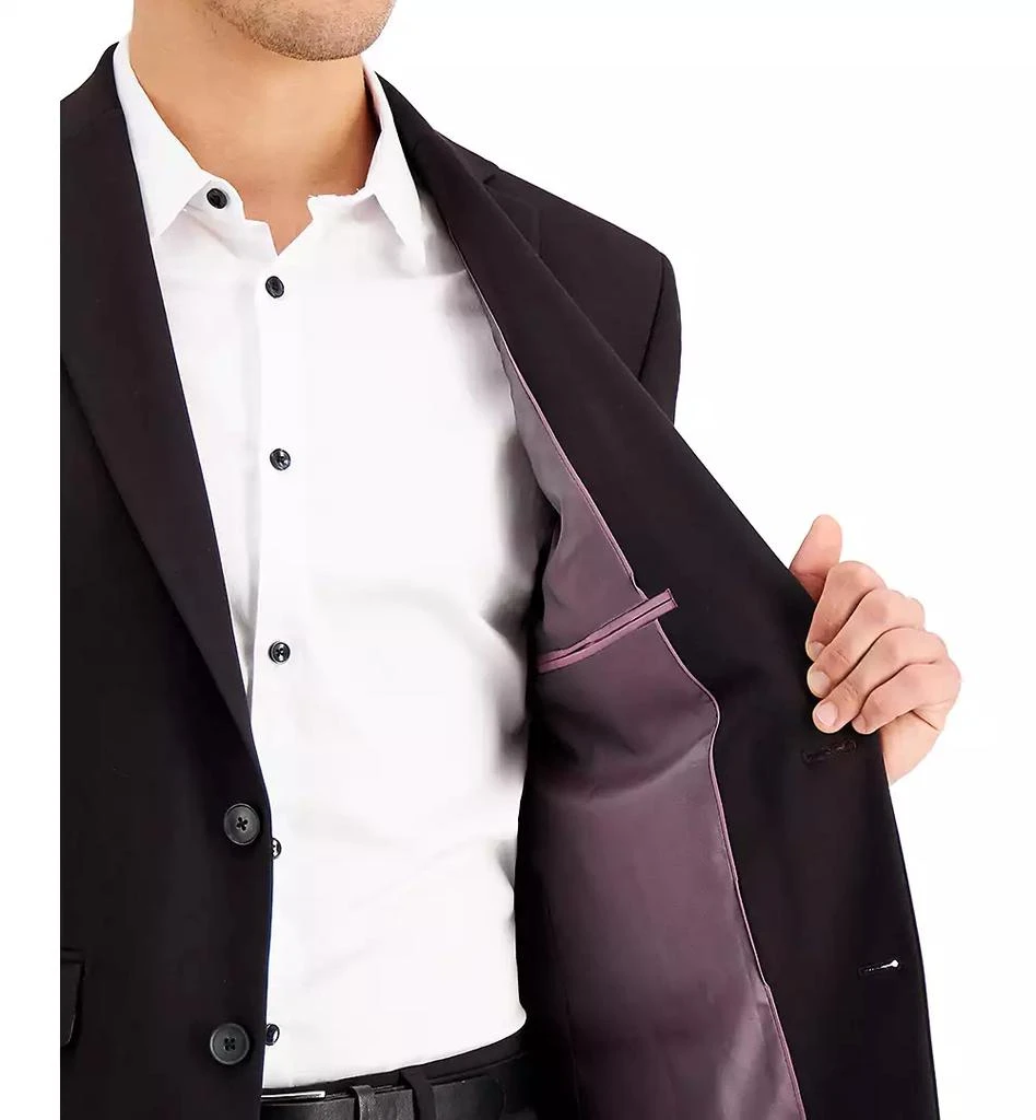 INC International Men's Slim-Fit Burgundy Solid Suit Jacket, Created for Macy's 3