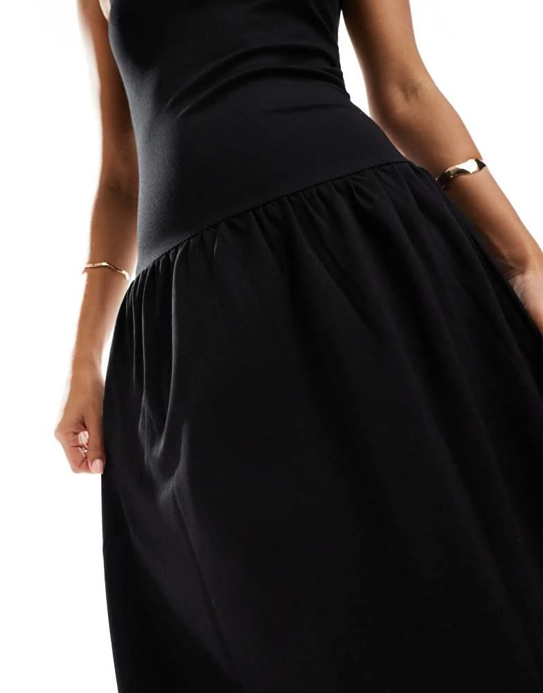 4th & Reckless 4th & Reckless sleeveless racerneck drop waist midaxi dress  in black - Dresses & Skirts - Free Shipping - BeyondStyle