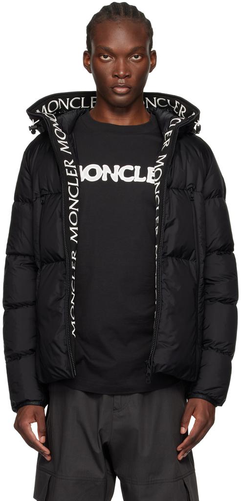 Moncler Black Montcla Short Down Jacket - Shorts - BeyondStyle