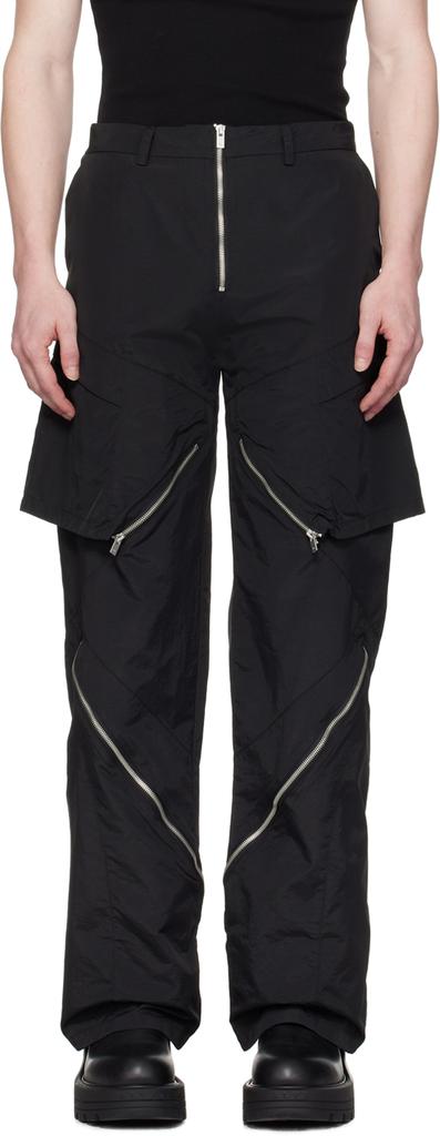 HELIOT EMIL Black Stratum Cargo Pants