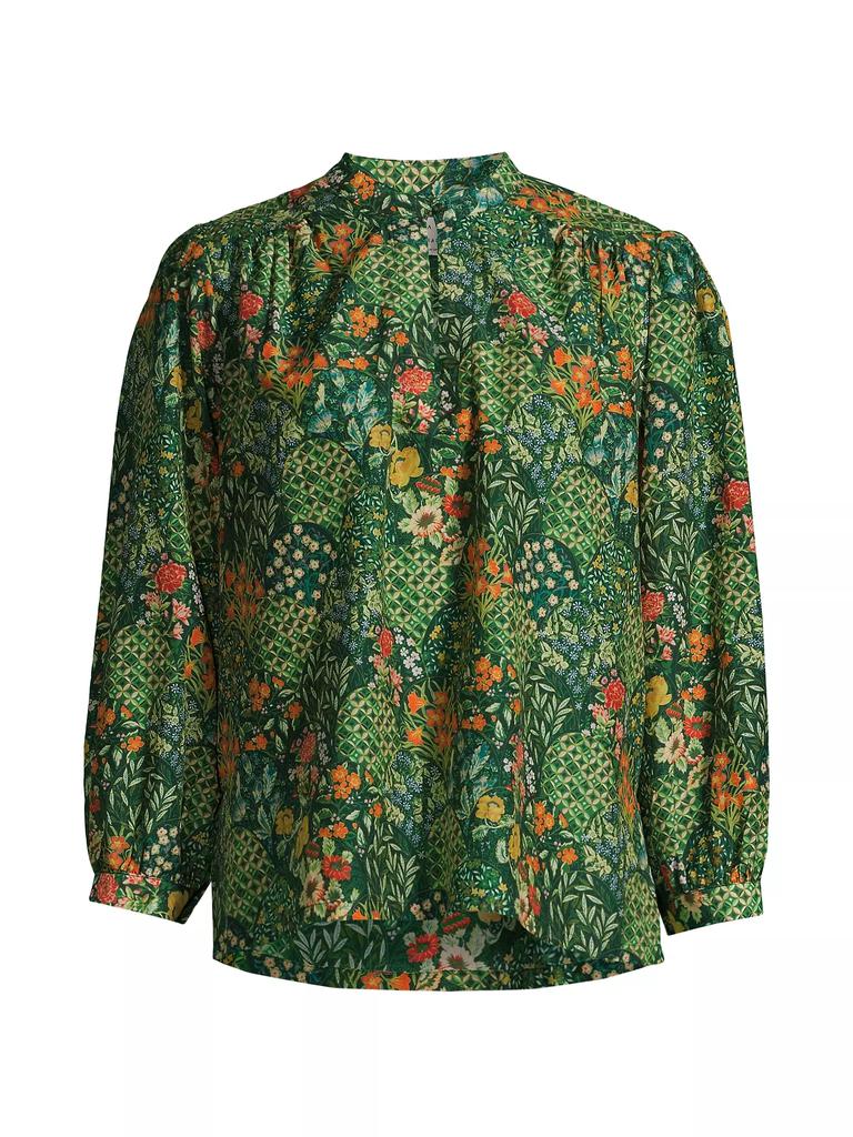 Birds of Paradis Bailey Floral Long-Sleeve Blouse