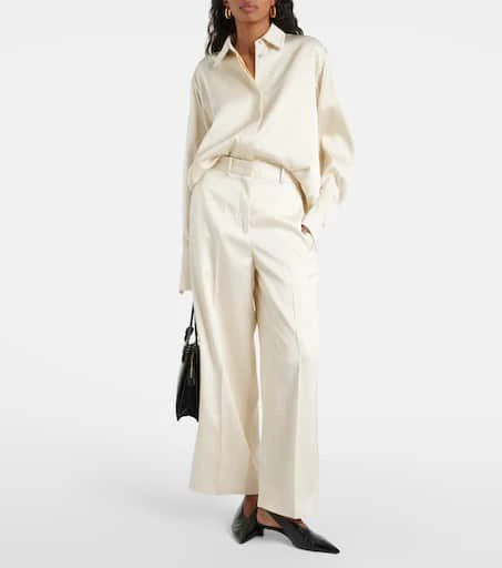 Jil Sander Satin wide-leg pants 2