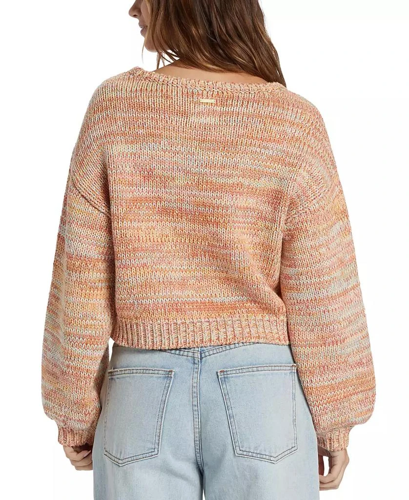 Billabong Juniors' Vivid Sun Cotton Scoop-Neck Long-Sleeve Sweater 2
