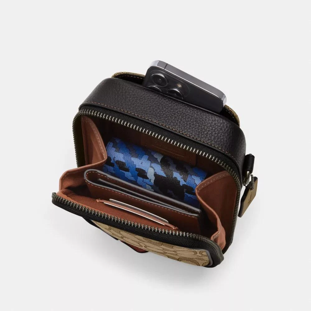 Coach Stanton Crossbody Bag In Signature Denim 5