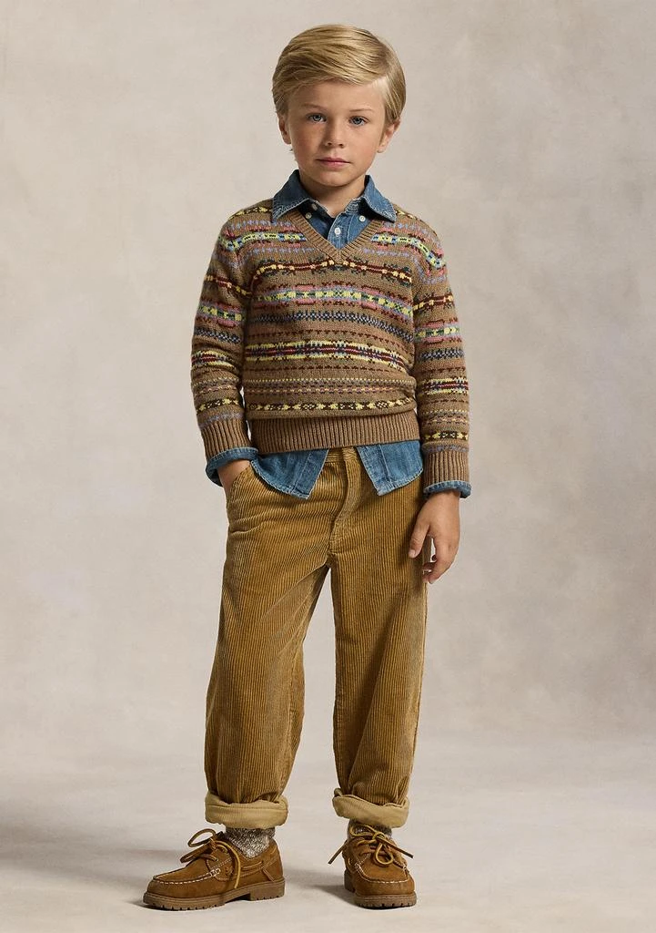 Ralph Lauren Boy 2-7 Straight Fit Cotton Corduroy Pants