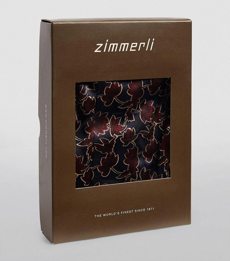 Zimmerli Silk Leaf Print Boxer Shorts 4
