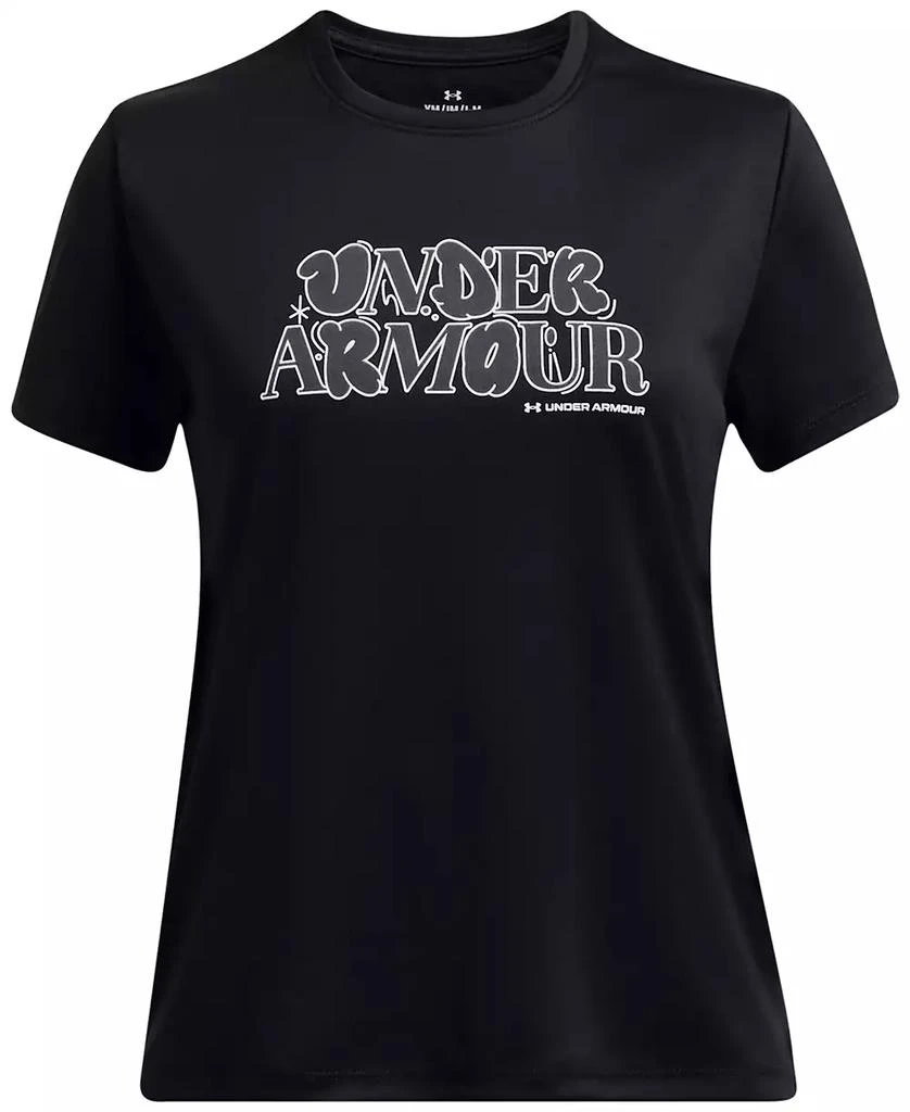 Under Armour Big Girls Tech Wordmark Graphic Short-Sleeve T-Shirt 1