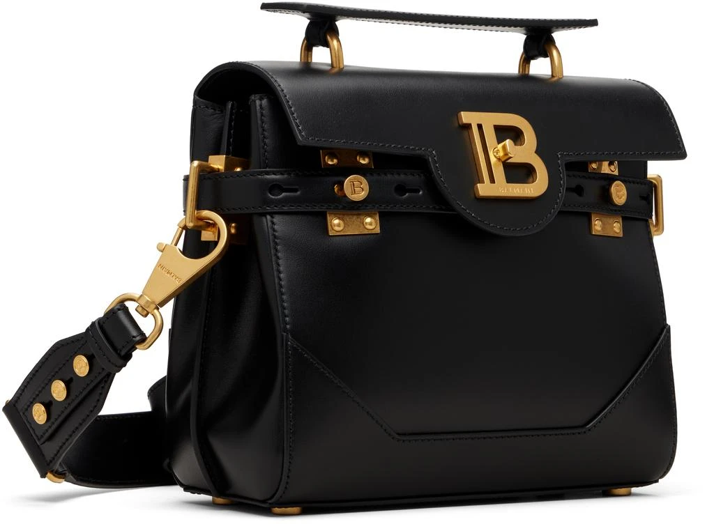 Balmain Black Smooth Leather B-Buzz 23 Bag 2