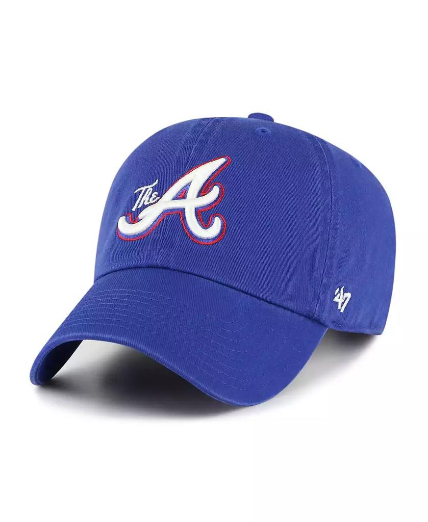 47 Brand Men's Royal Atlanta Braves 2023 City Connect Clean Up Adjustable Hat
