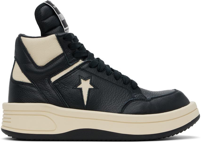 Rick Owens Black Converse Edition TURBOWPN Mid Sneakers