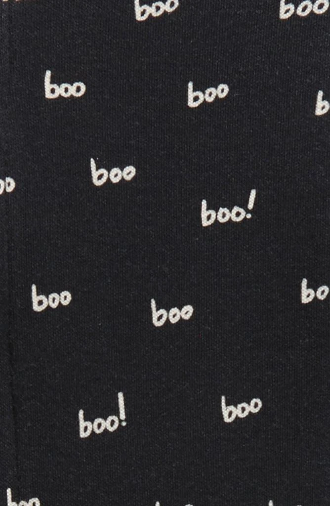 L'ovedbaby Halloween Boo Print Fitted One-Piece Organic Cotton Footie Pajamas 2