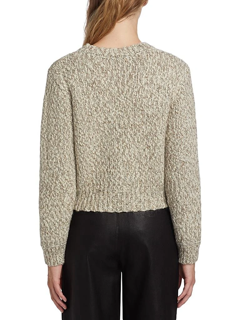 FRAME Marl Wool-Alpaca Cardigan 5