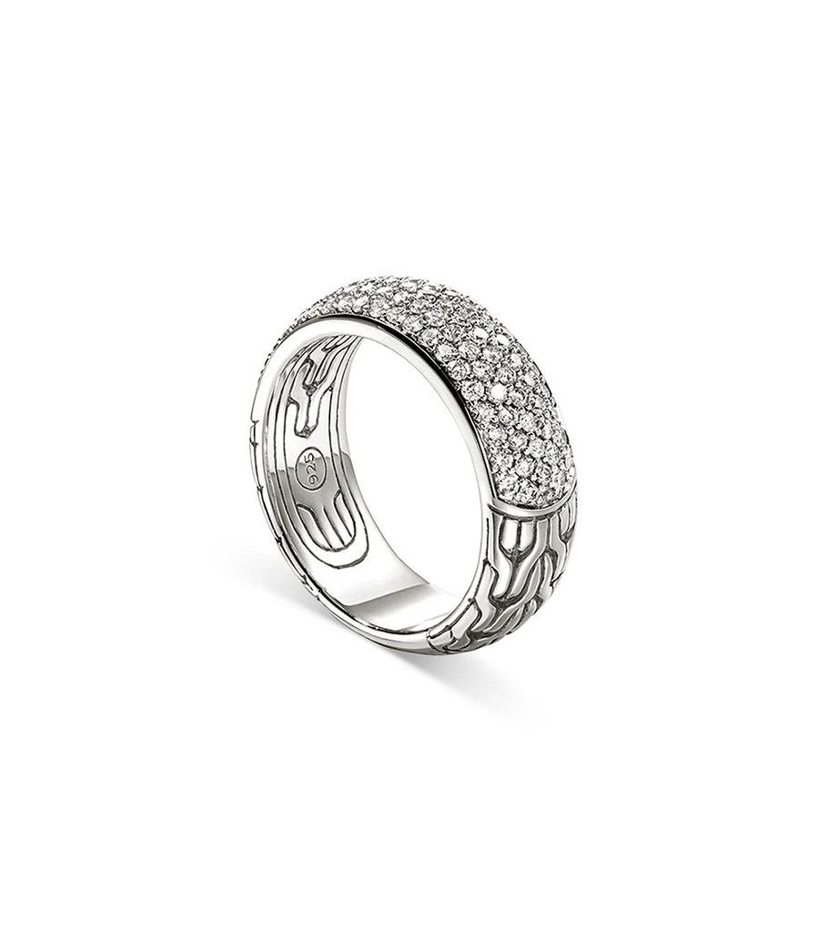 John Hardy Sterling Silver JH Essentials Pavé Diamond Band Ring, 1.07 ct. t.w. 3