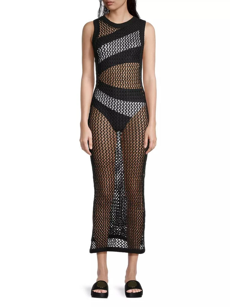 Beach Riot Holly Net Cover-Up Midi-Dress 2
