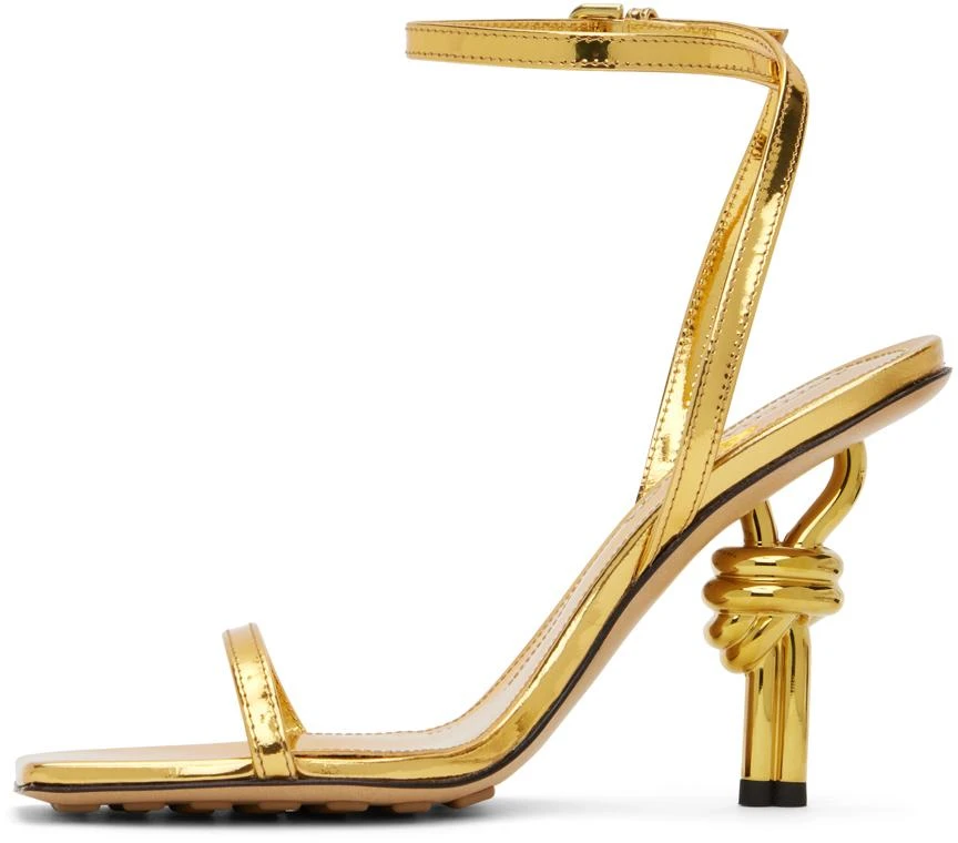 Bottega Veneta Gold Knot Sandals 3