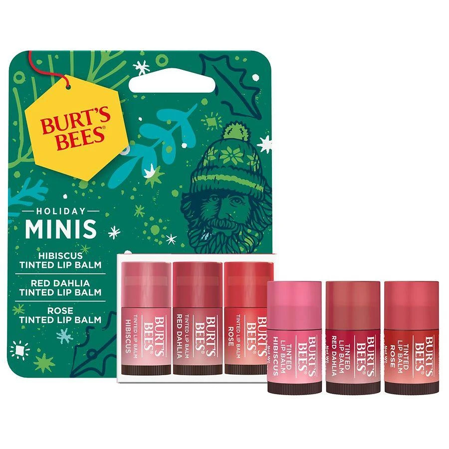 Burt's Bees Tinted Lip Balm Gift Set, Holiday Minis 3