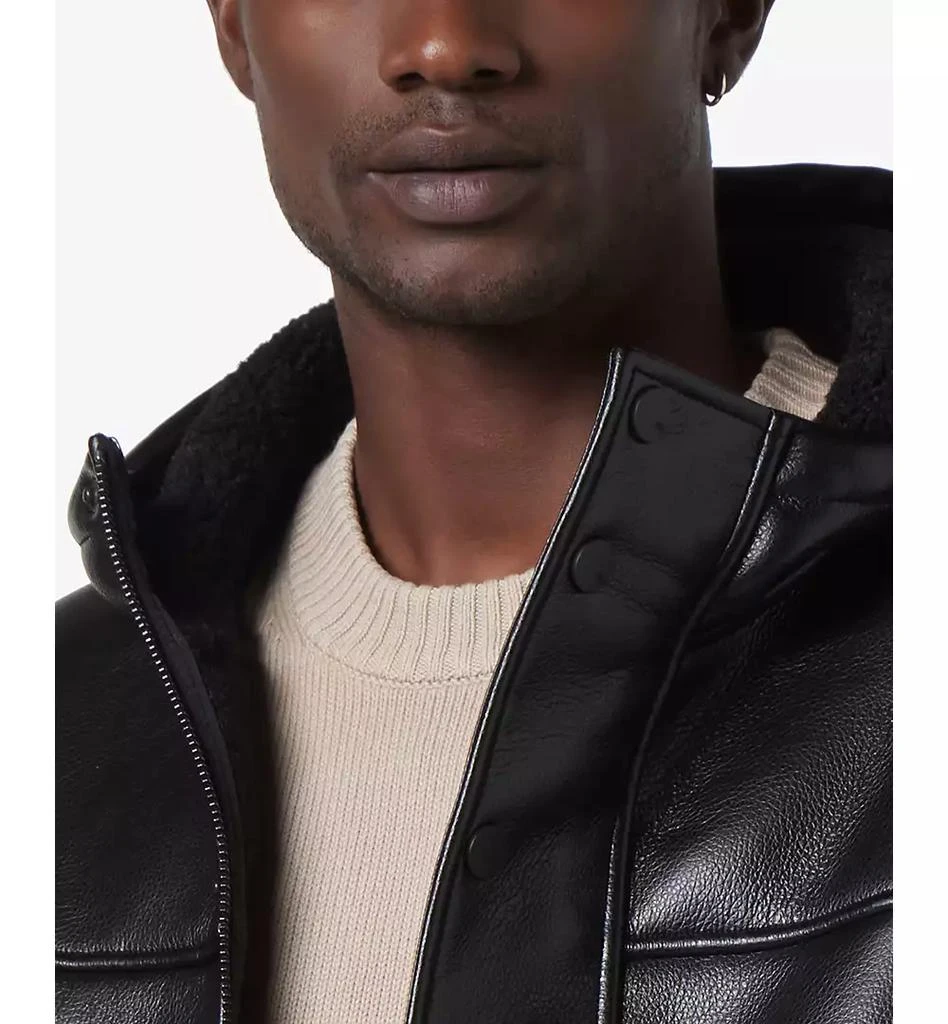 Marc New York by Andrew Marc Men's Donohue Faux Leather Fleece-Lined Parka Jacket 4
