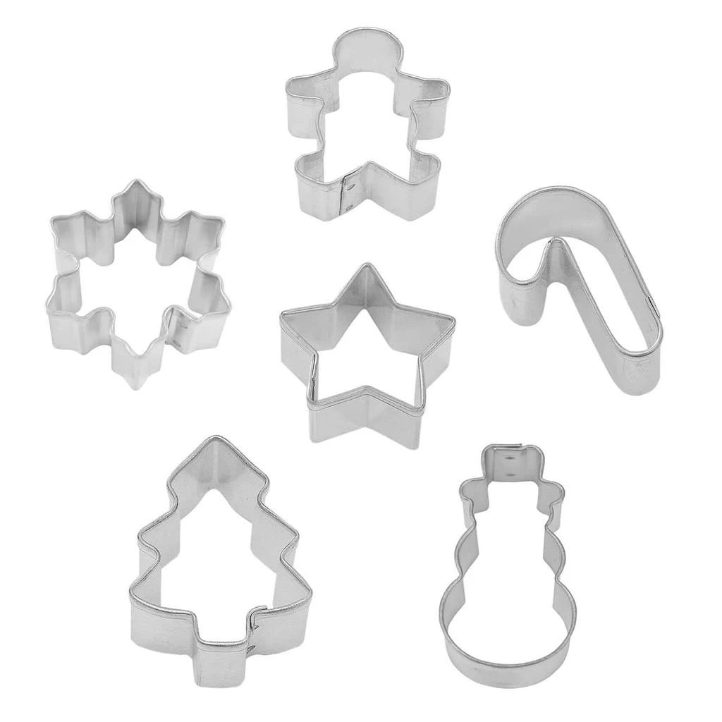 R&M International 6 Piece Mini Christmas Cookie Cutter Set 2