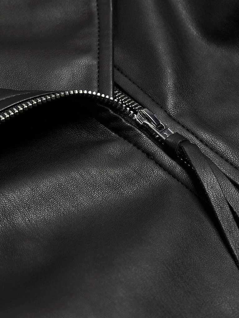 Susana Monaco Faux Leather Moto Jacket 7