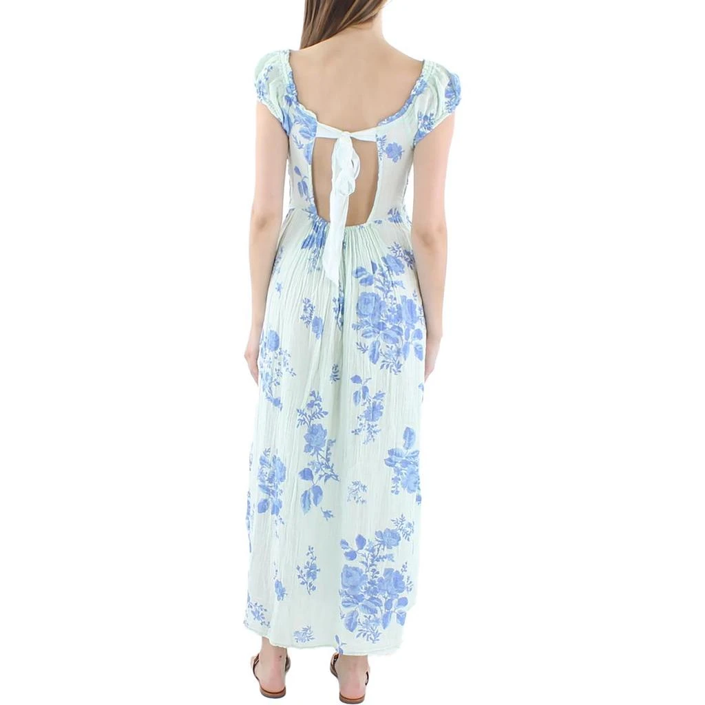 Free People Womens Floral Print Cotton Midi Dress 2