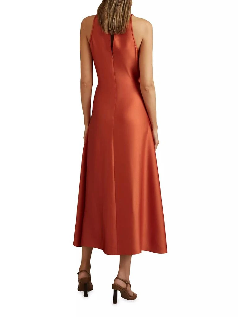 REISS Micah Satin Tuck Midi-Dress 3