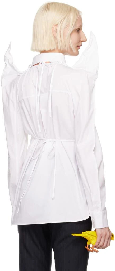 pushBUTTON White Rabbit Ear Oversized Shirt 3