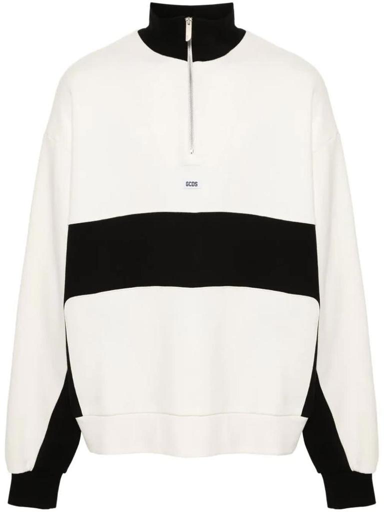 Gcds Gcds Logo Half Zipper Polo Shirt Clothing