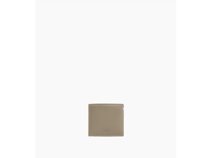 le tanneur Porte cartes horizontal moyen modele avec poche billets Martin en cuir lisse