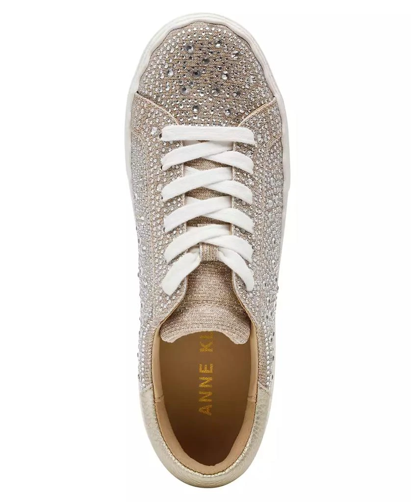 Anne Klein Women's Carrie-C Embellished Lace Up Sneakers 4