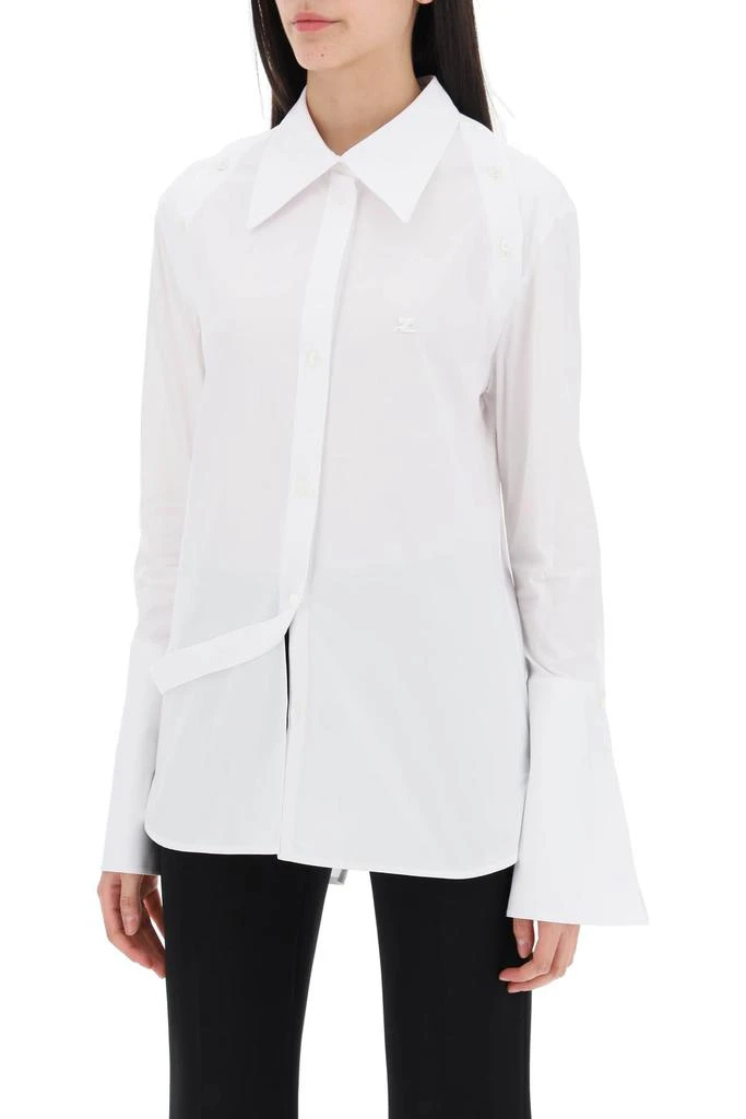 COURREGÈS MODULAR ASYMMETRIC POPLIN SHIRT 4