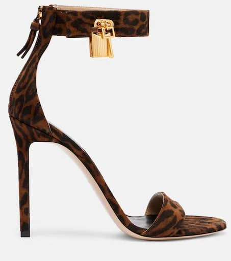 Tom Ford 105 leopard-print leather sandals 4