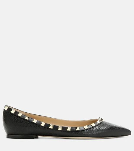 Valentino Valentino Garavani Rockstud leather ballet flats 5