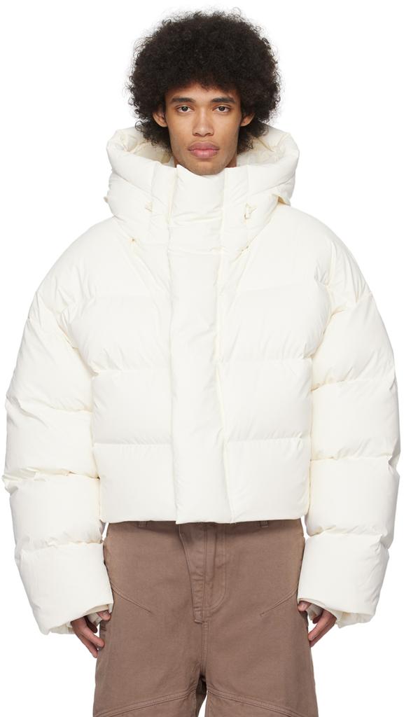 Entire Studios White MML Down Puffer Jacket