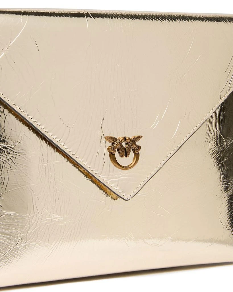 PINKO Metallic Leather Envelope Purse 4